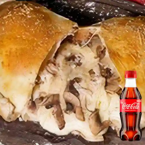 Panzerotti de Pollo&Champiñón +Cocacola Org 250ML