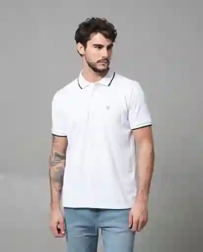 Camiseta Polo Hombre Blanco L 190G010_BLA110601 Rifle