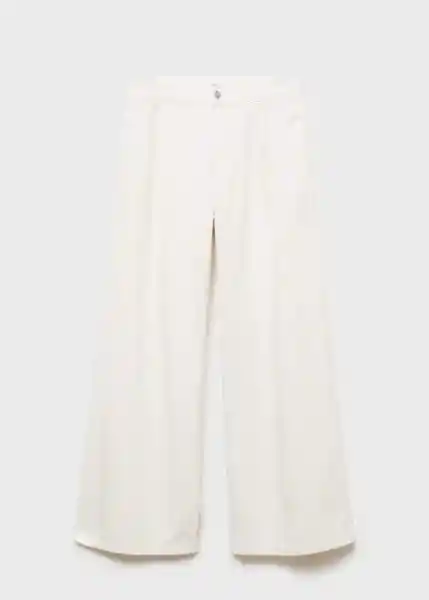 Jean Ona Off White Talla 38 Mujer Mango