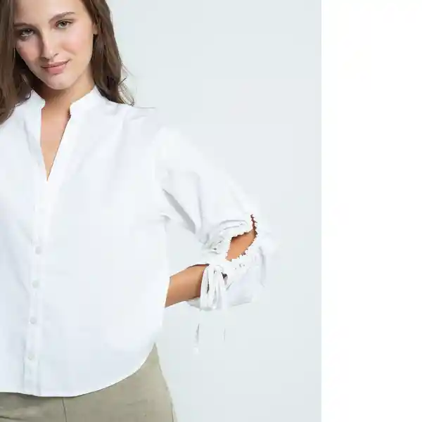 Camisa Mujer Sonny Crudo Puro Claro Talla M 512F396 Naf Naf