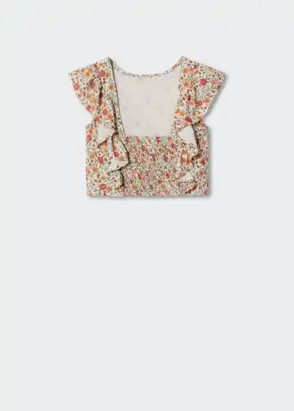 Top Sirope Offwhite Talla 05 Niñas Mango