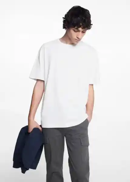 Camiseta Uva6 Blanco Talla 21 Niño Mango