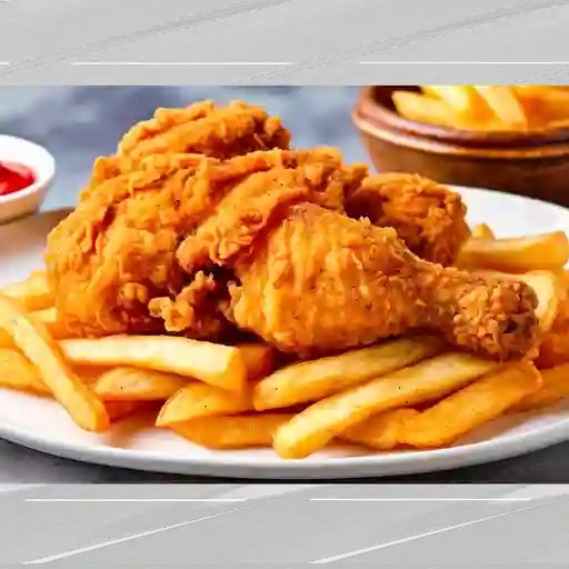1/4 Pollo broaster
