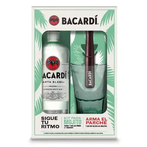 Bacardi Ron Superior + Kit Mojito