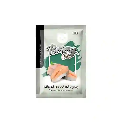 Tommy Alimento Trozos Gato Adulto de Salmón y Bacalao en Salsa