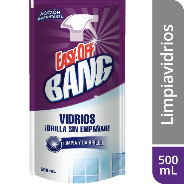 Easy Off Bang Limpia Vidrios de Cristal Regular 500 ml