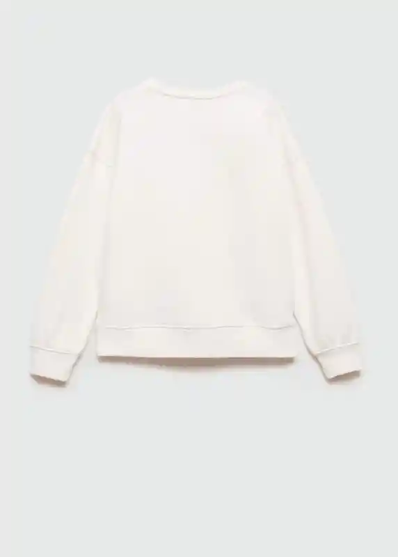 Sudadera Music Off White Talla 08 Niñas Mango