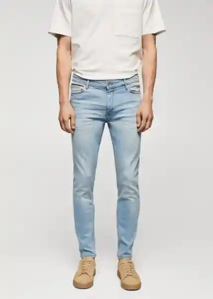 Jean Jude Tejano Claro Talla 40 Hombre Mango