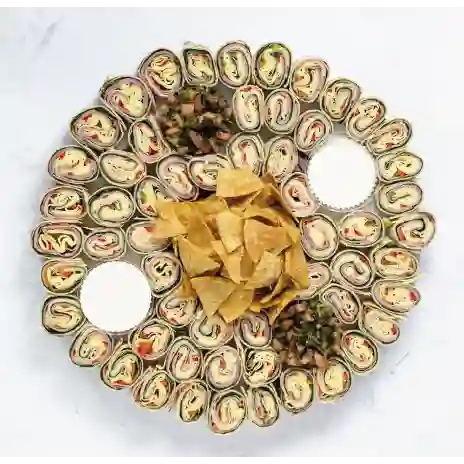 Tabla de Wraps de Jamón y Mousse