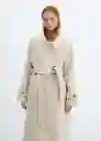 Abrigo Sublim Crudo Talla M Mujer Mango