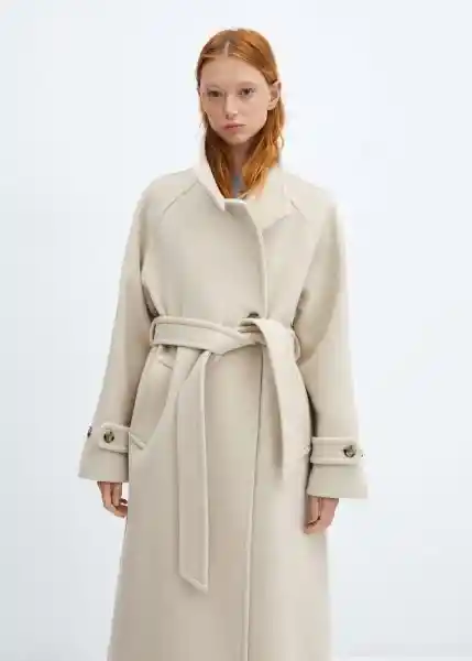 Abrigo Sublim Crudo Talla M Mujer Mango