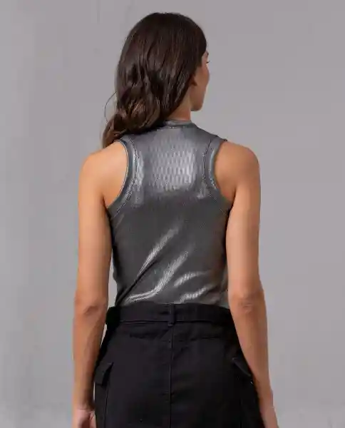 Camiseta Mujer Gris Acero Medio Talla XL 95804 Rifle