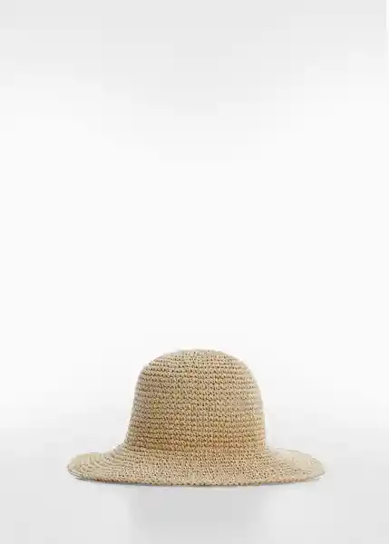 Sombrero Arena Beige Talla 99 Mujer Mango