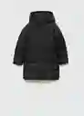 Chamarra Anorak Anna Negro Talla 09 Niñas Mango