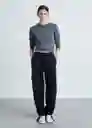 Pantalón Vicky Navy Talla Xs Mujer Mango