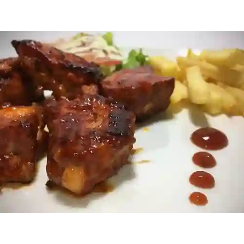 Costillas Salsa Bbq+gaseosa