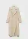 Abrigo Trench Taxi Piedra Talla XS Mujer Mango