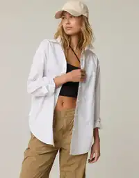 Top Blanco Aerie Talla LARGE 1767100 American Eagle