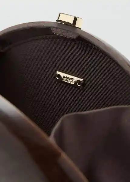 Bolso P Monada Chocolate Talla 99 Mujer Mango