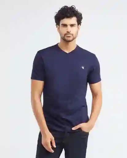 Camiseta Nick V Azul Dark Ultraoscuro Talla S Chevignon