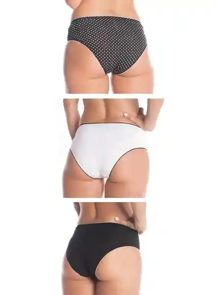 Panty Tanga Mujer Negro Talla L