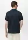 Camiseta Polo Rea Navy Talla L Hombre Mango
