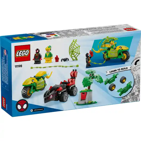 Set Construcción Spin y Electro: Duelo Vehículos Dinosaurio Lego