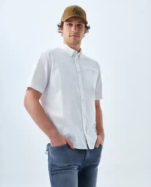 Camisa Hombre Blanco Talla M 819f004 Americanino