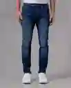 Jean Slim Hombre Azul Empolvado Medio Talla 32 87281 Rifle