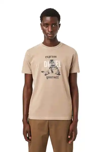 Diesel Camiseta T-Diebindy Beige Talla L