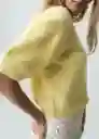 Saco Tejido Mujer Amarillo Creme Claro Talla S 082G085 Naf Naf