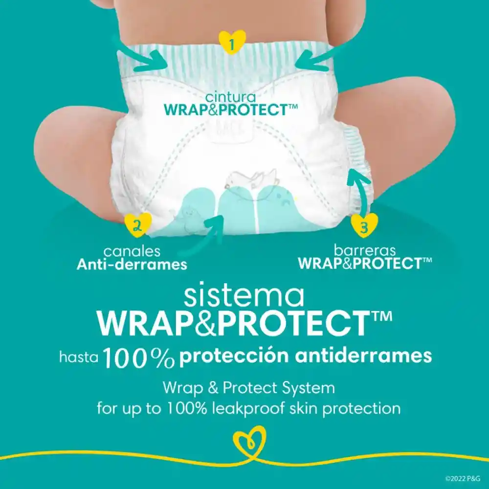 Pampers Pañales Swaddlers Talla 1 x 140 Unidades