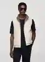 Chaleco Nadast Khaki Talla S Hombre Mango