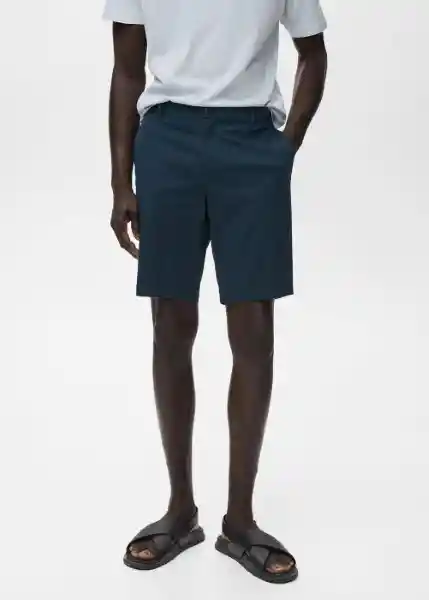 Bermuda Gracia Navy Talla 42 Hombre Mango