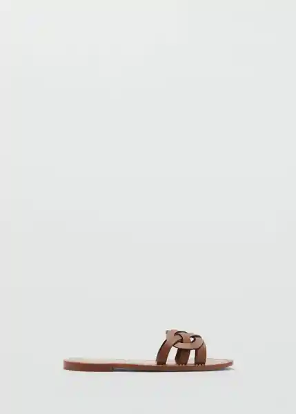 Sandalias Nudi Cuero Talla 38 Mujer Mango