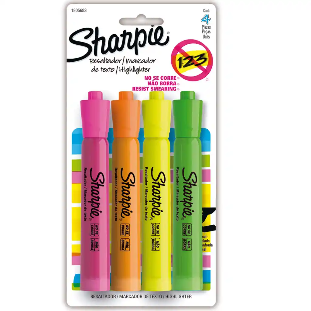 Sharpie Resaltadores Surtido Texto 1234