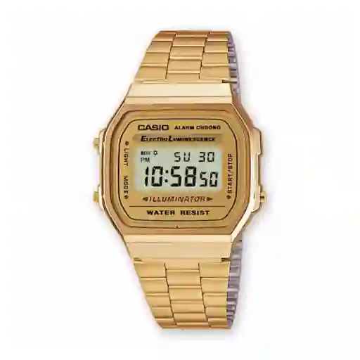 Casio Reloj Digital Acero Inoxidable Unisex A-168WG-9