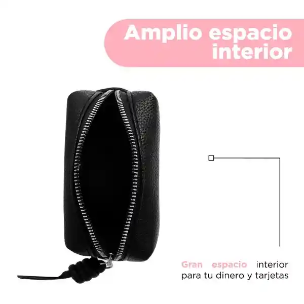 Monedero Con Nudo Negro Serie Miniso