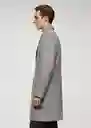 Abrigo Carpi Gris Medio Vigoré Talla XL Hombre Mango