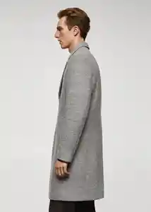 Abrigo Carpi Gris Medio Vigoré Talla XL Hombre Mango