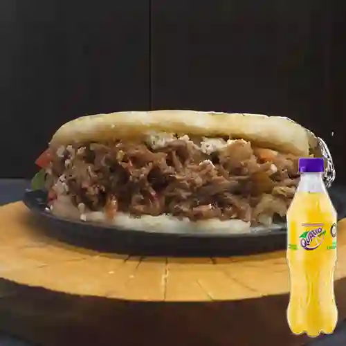 Combo Arepa Ropa Vieja + Quatro Original 400ML