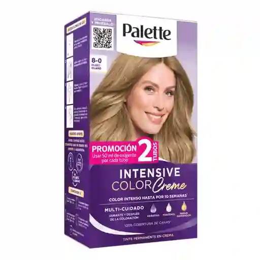 Tinte Palette Color Creme 8-0 Rubio Claro