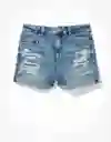 American Eagle Short Denim Next Level Curvy Roto Índigo Talla 00