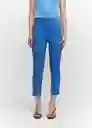 Pantalón Malu5-h Azul Talla 36 Mujer Mango