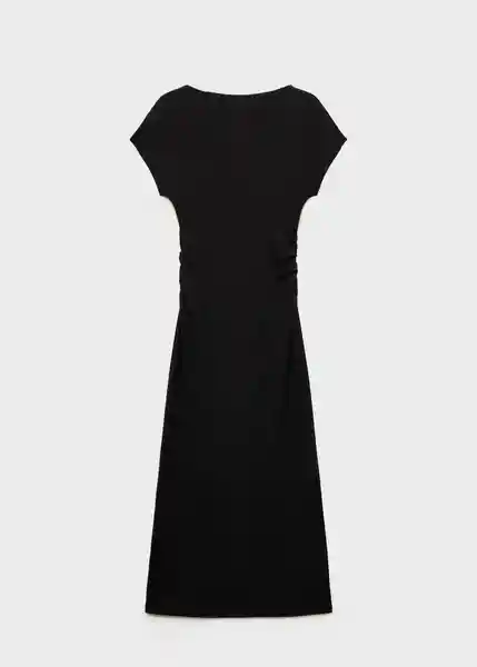 Vestido Carrot Negro Talla L Mujer Mango