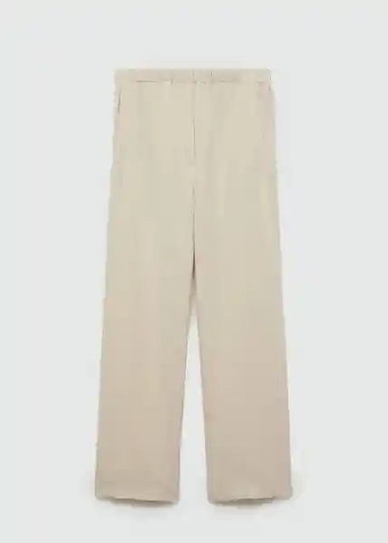 Pantalón Gauza Crudo Talla S Mujer Mango