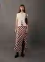 Chaleco Monica Hielo Talla L Mujer Mango