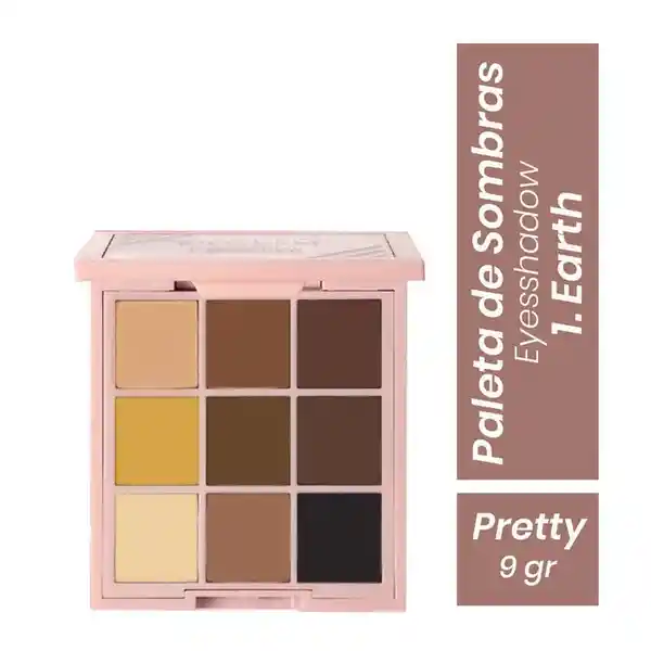 Pretty Paleta de Sombras Eyeshadow Earth 5 mL