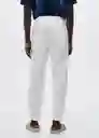 Pantalón Genova Off White Talla 42 Hombre Mango