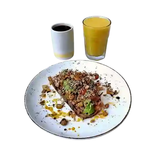 Combo Tostada de Aguacate